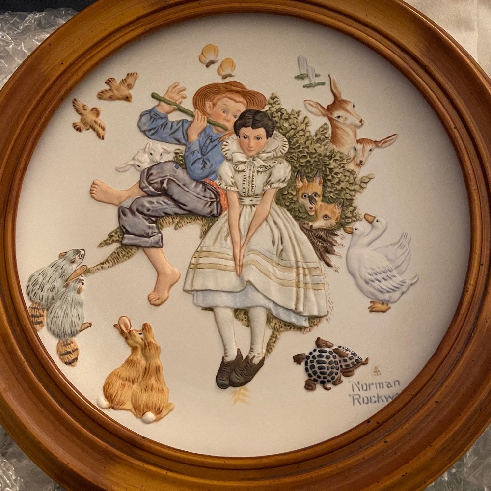 Norman Rockwell Gorham 1955 Spring - Sweet Song so young